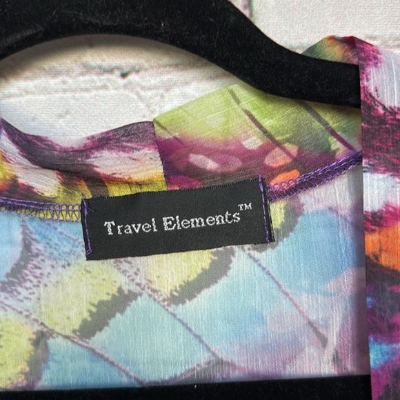 Travel Elements Colorful Sheer Kimono - Picture 2 of 4